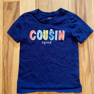 Carter’s 3T navy Cousin Squad short sleeve T-Shirt